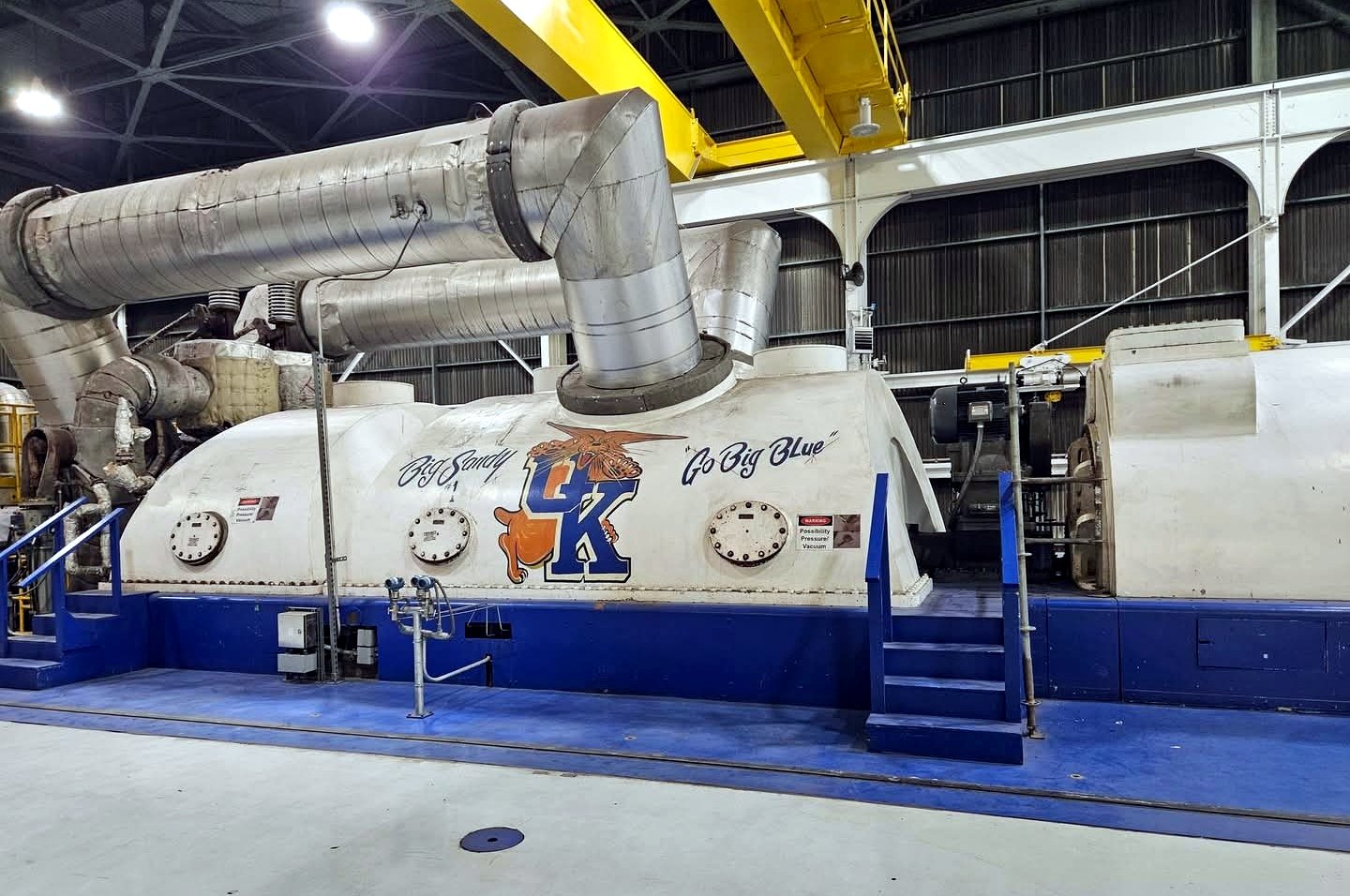 Large power operations equipment in an industrial facility